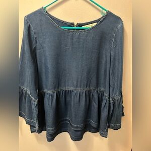 Miami Blue Denim Blouse